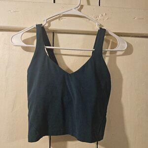 deep green lululemon align tank